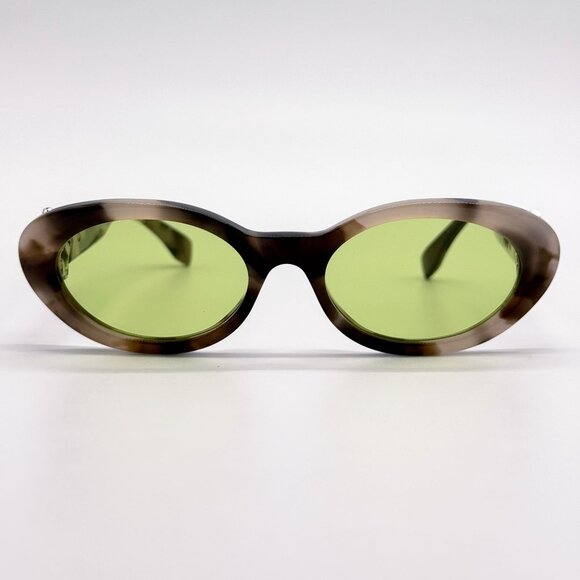 NEW FENDI SUNGLASSES HAVANA OVAL WOMEN EYEWEAR FENDI FE40140U 56N main image 8